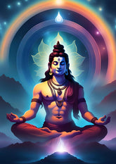 INUS Mythological (Lord Shiva, Om, Lord Ganesh) Abstract Posters, A4, 300GSM with Double Sided Tape and Free Stickers - (30 cm x 21 cm x 0.2 cm)(Pack of 3)